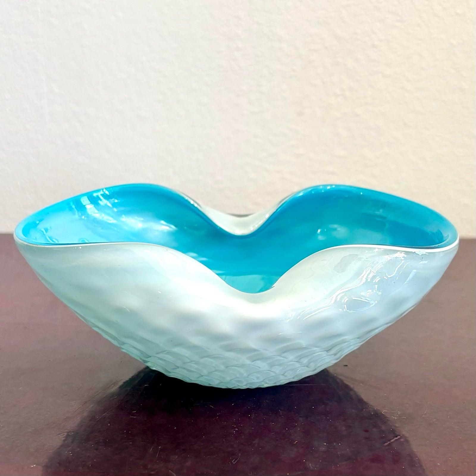 Bol en verre d'art Boho d'après Murano Bon état - En vente à West Palm Beach, FL
