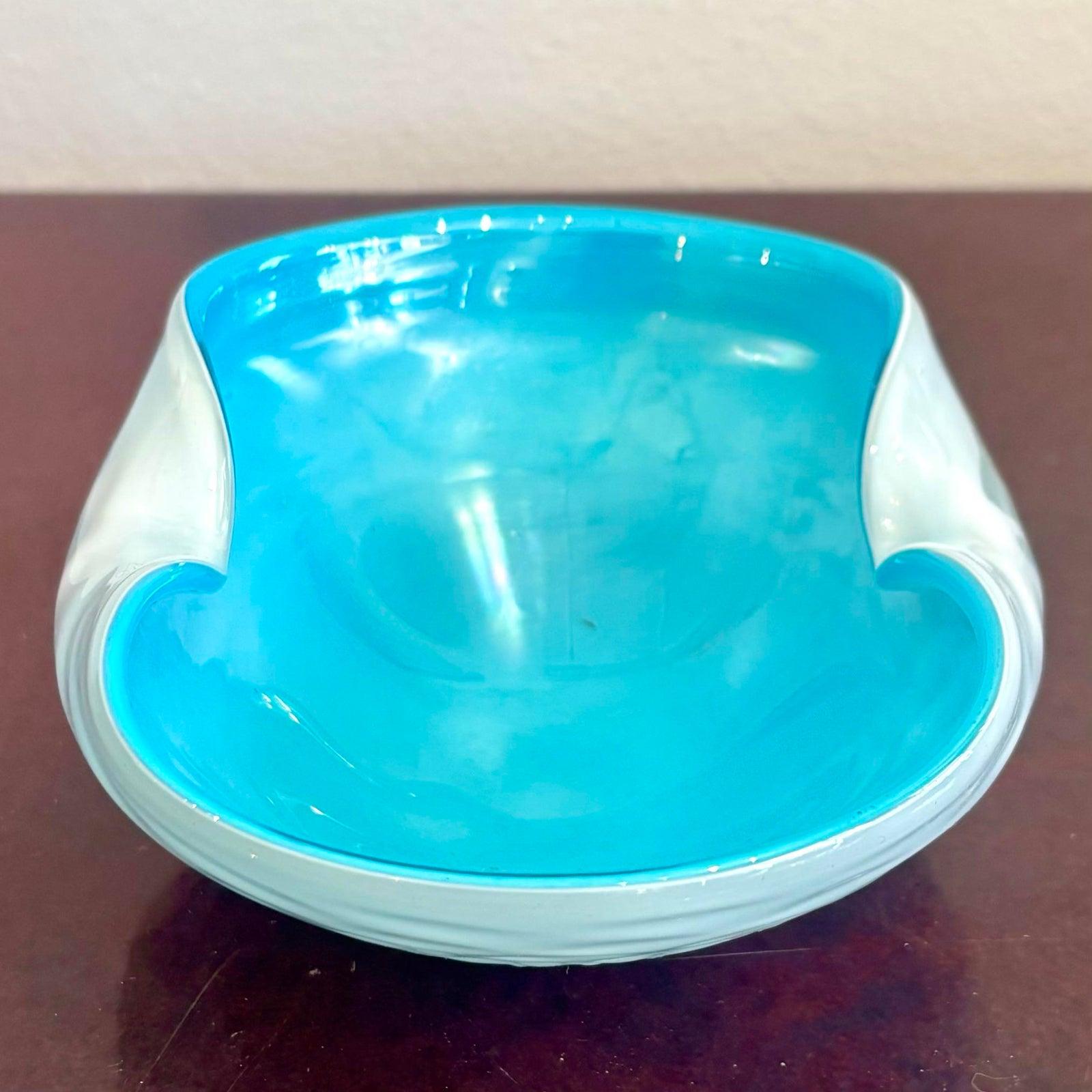 Bol en verre d'art Boho d'après Murano en vente 1