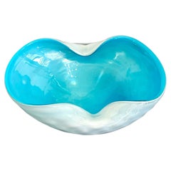 Vintage-Schale aus Boho-Kunstglas nach Murano