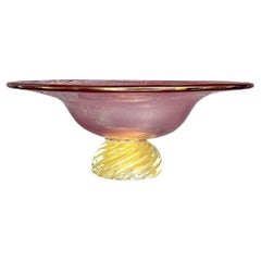 Vintage Boho Art Glass Bowl
