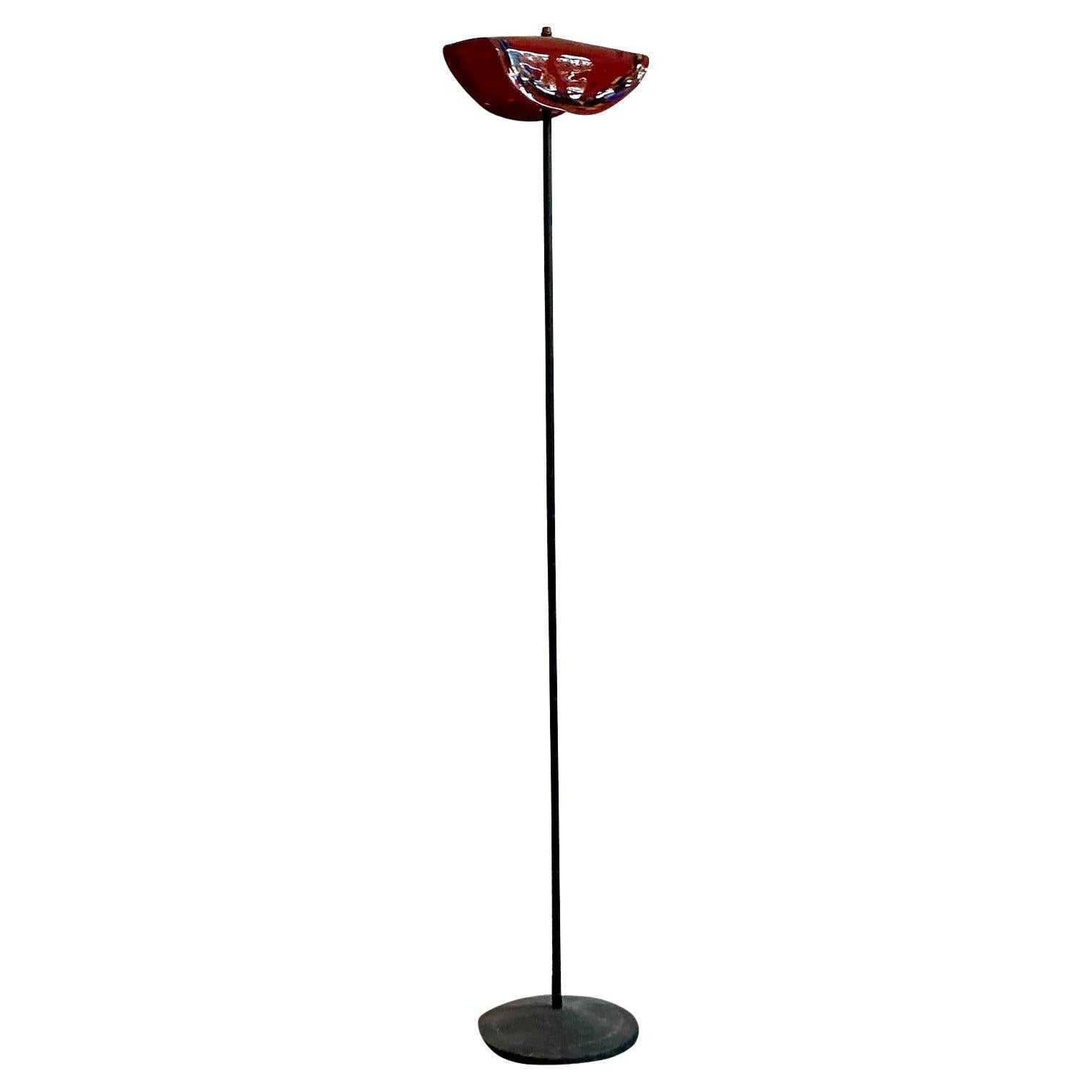 Lámpara de pie Vintage Boho Art Glass After Murano en venta