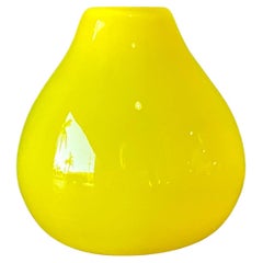 Vaso in vetro artistico bohémien vintage di Murano