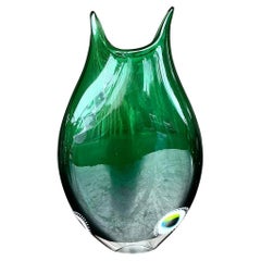 Vintage Boho Kunst Glas Vase