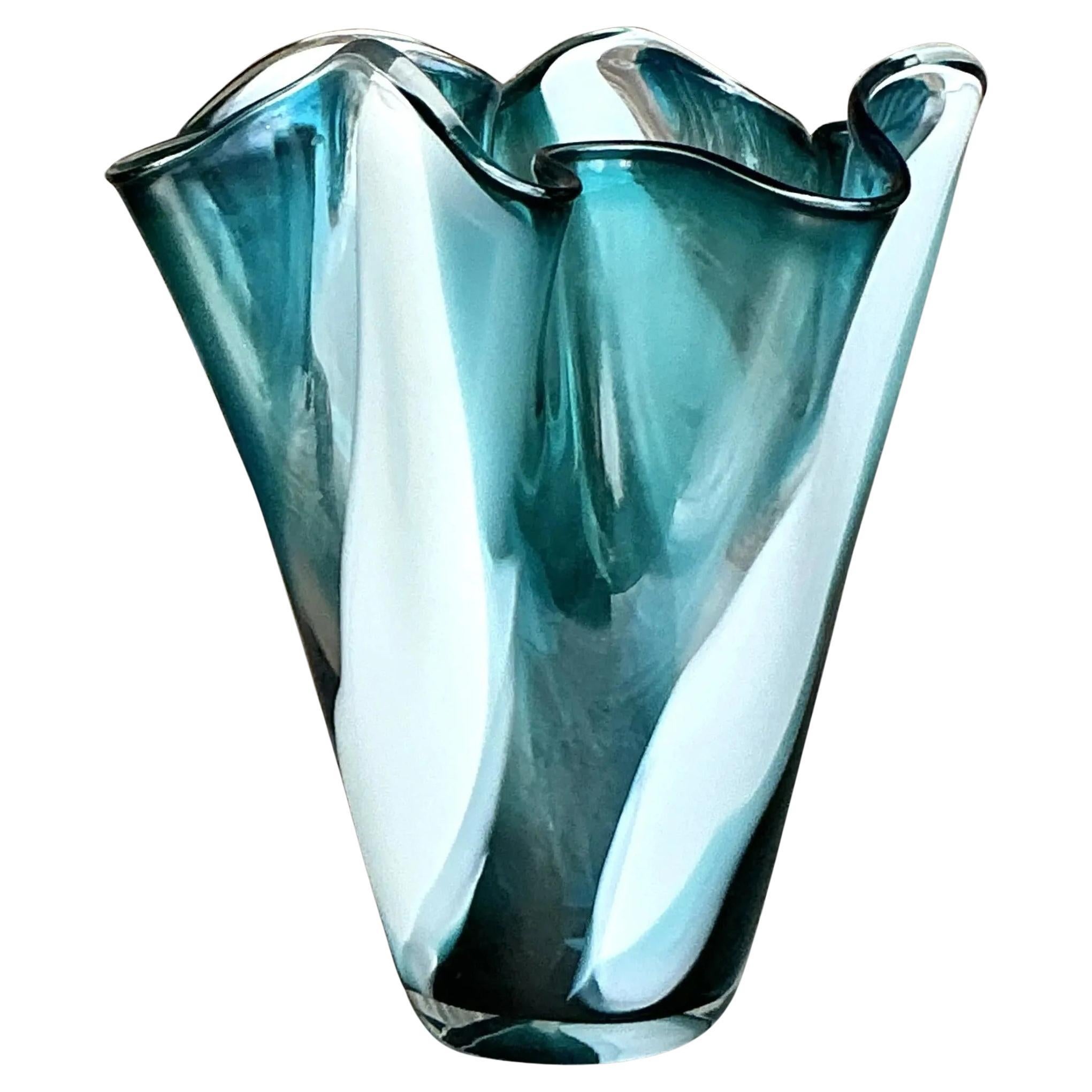 Vase d'art bohème vintage