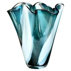 Vintage Boho Kunst Glas Vase