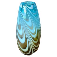 Vintage Boho Art Glass Vase