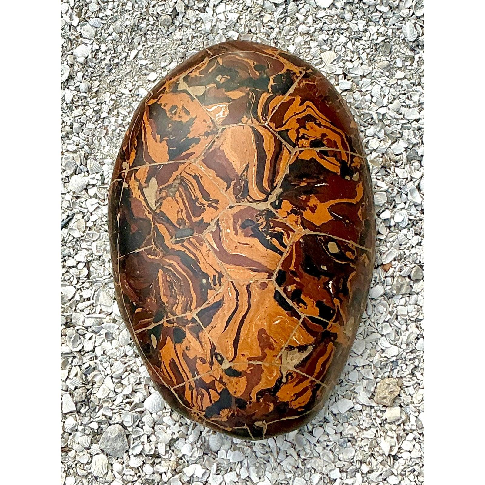Scagliola Patterns Vintage Boho Artisanal Pigmented Plaster Scagliola Turtle Shell For ...