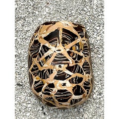 Vintage Boho Artisanal Pigmentierter Gips Scagliola Wandtasche