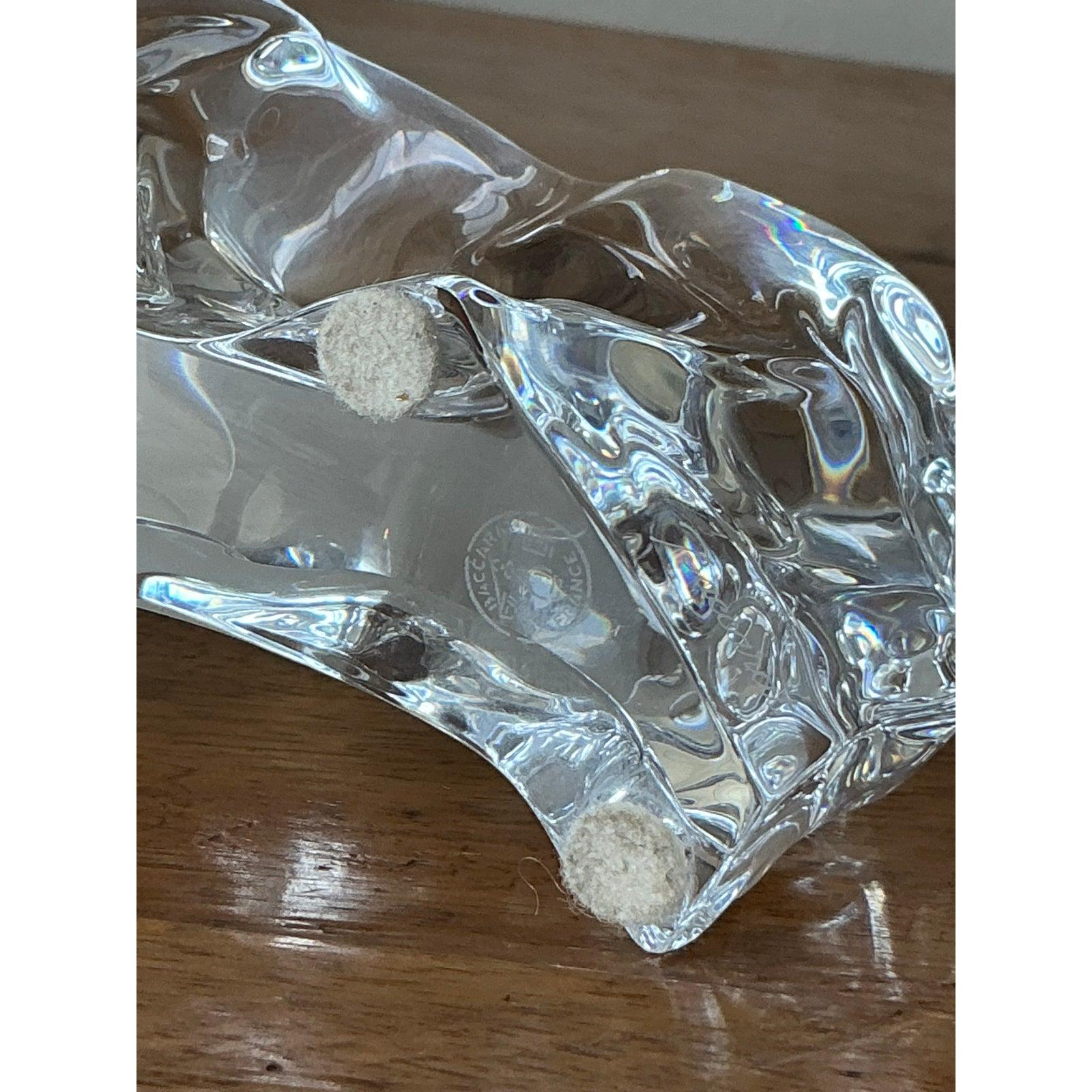 Vintage Boho Baccarat Kristall Stier (Art déco) im Angebot