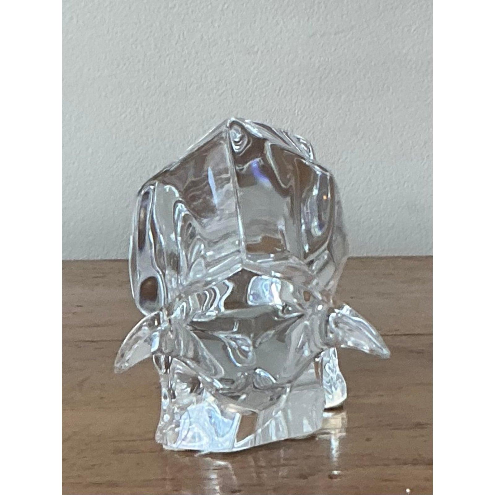 Vintage Boho Baccarat Kristall Stier (20. Jahrhundert) im Angebot