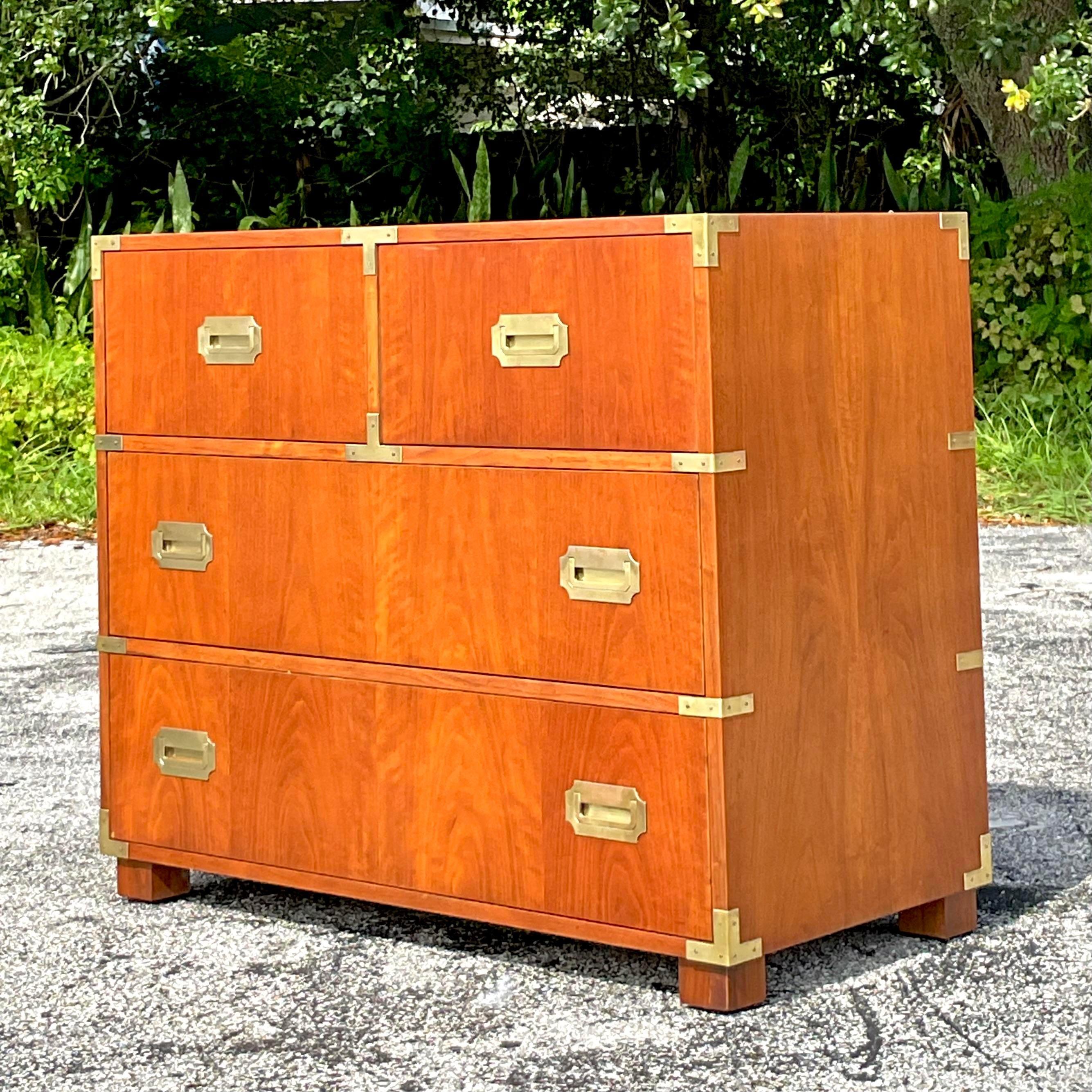 Brass Vintage Boho Baker Campaign Dresser
