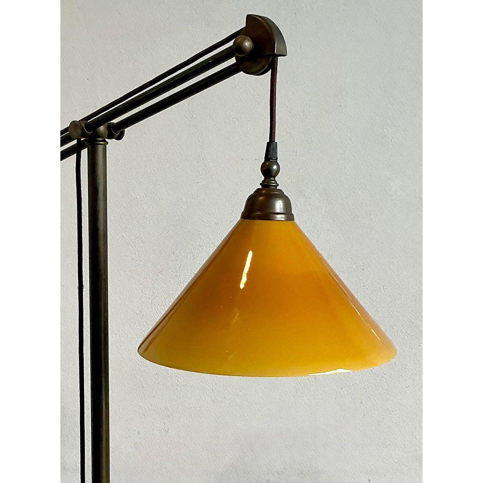 Industrial Vintage Boho Baker MRL 191 Counterbalance Floor Lamp For Sale