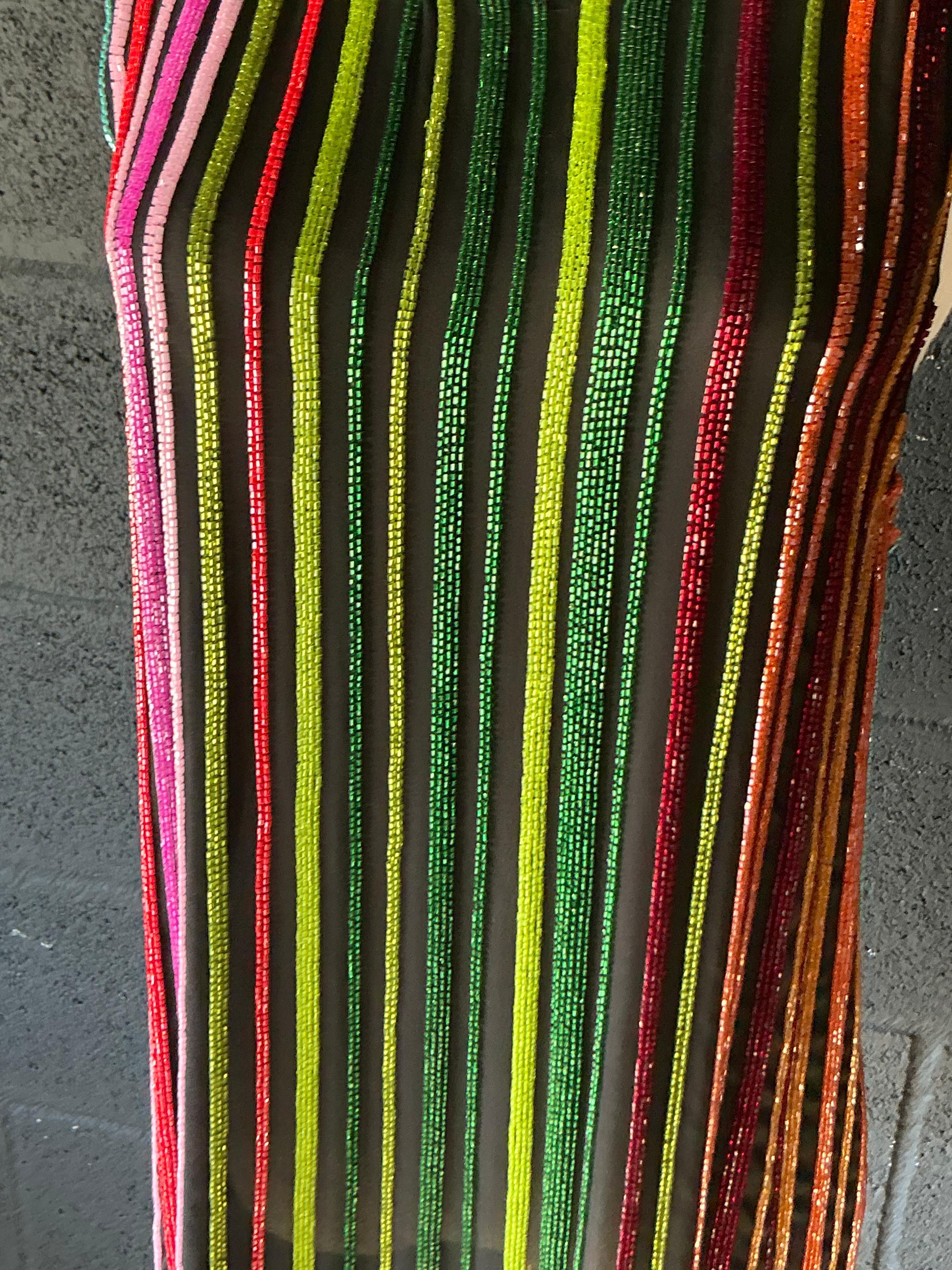 Vestito vintage a righe Balmain in stile boho in vendita 3