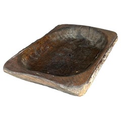 Recipiente para masa con tapa de corteza boho vintage