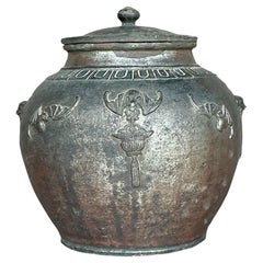 Vintage Boho Fledermaus Flügel mit Deckel Urne