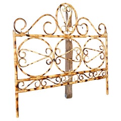 Cabecero Reina Vintage Boho Bent Scorched Rattan