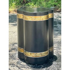 Pedestal de mesa Vintage Boho Bernhard Rohne para Mastercraft