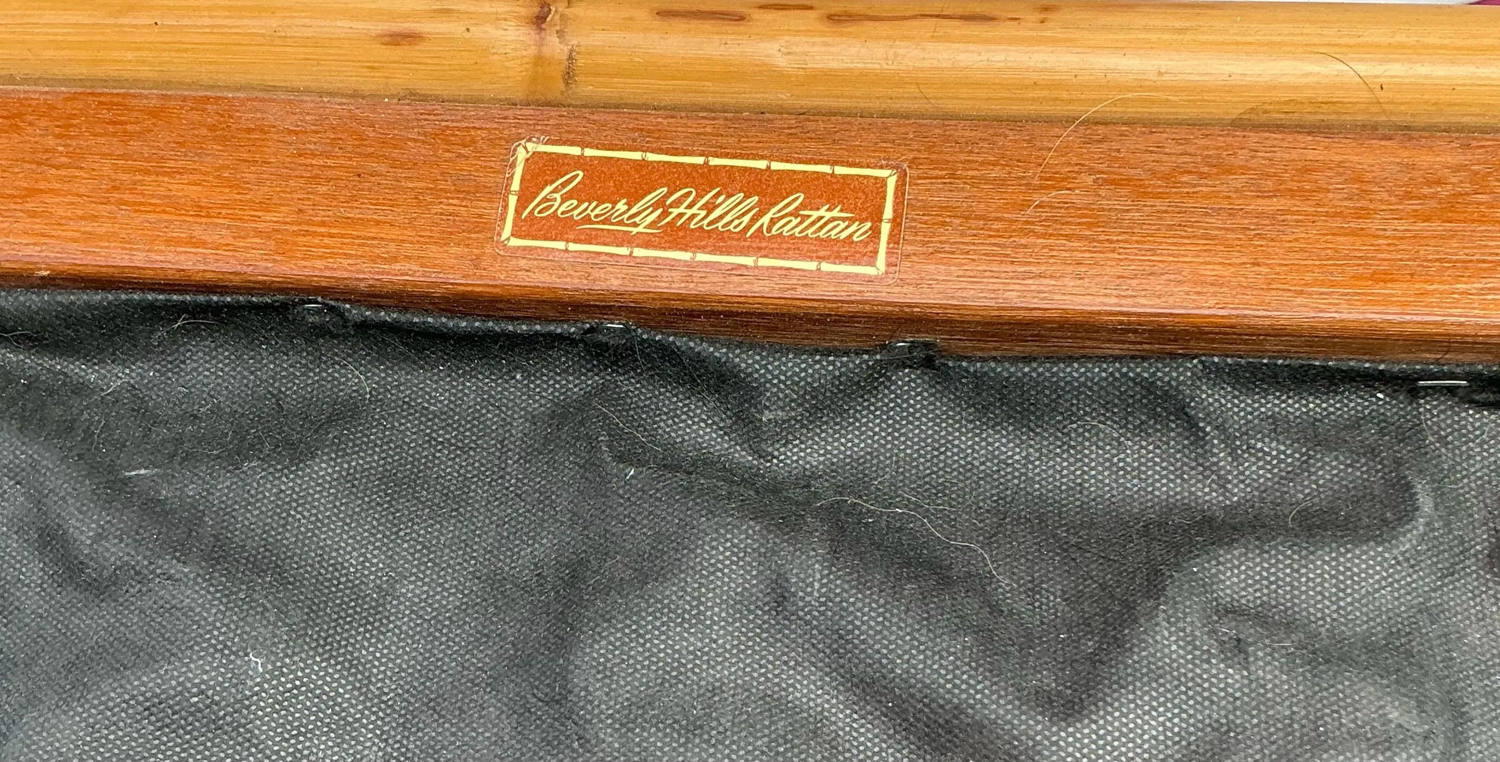 Sofá vintage boho de ratán Beverly Hills en Bueno estado para la venta en west palm beach, FL