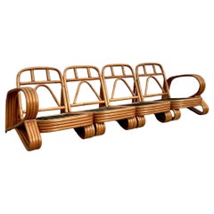 Vintage Boho Beverly Hills Rattan Sofa