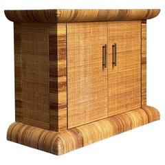 Vintage Boho Bielecky Brothers Woven Rattan Sideboard
