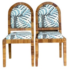 Sedie da pranzo in rattan avvolte Bielecky Brothers vintage - Una coppia