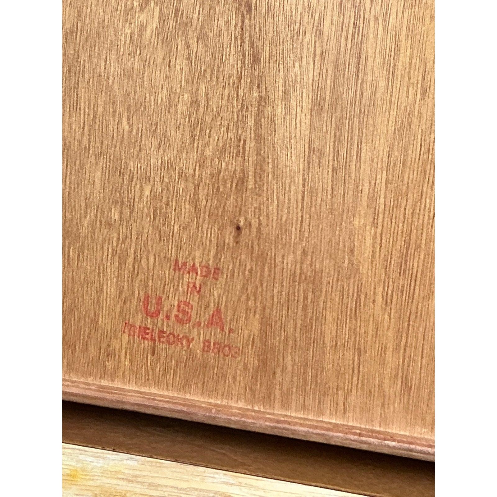 Scrivania vintage in rattan avvolto di Bielecky Brothers In condizioni buone in vendita a West Palm Beach, FL