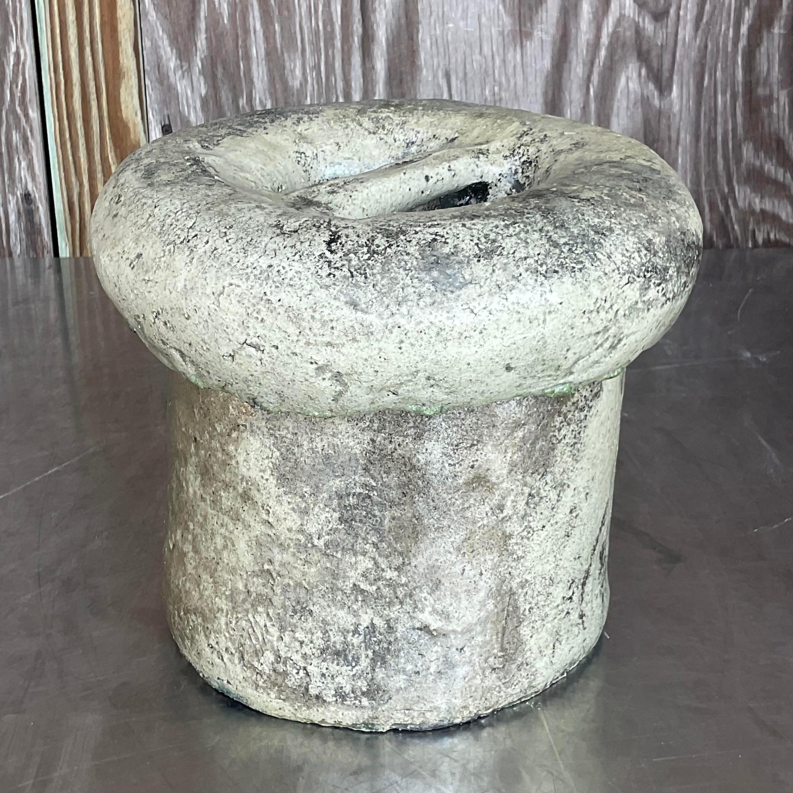 Australiano Vaso con coperchio dello Studio Pottery Biomorfico Boho d'annata in vendita