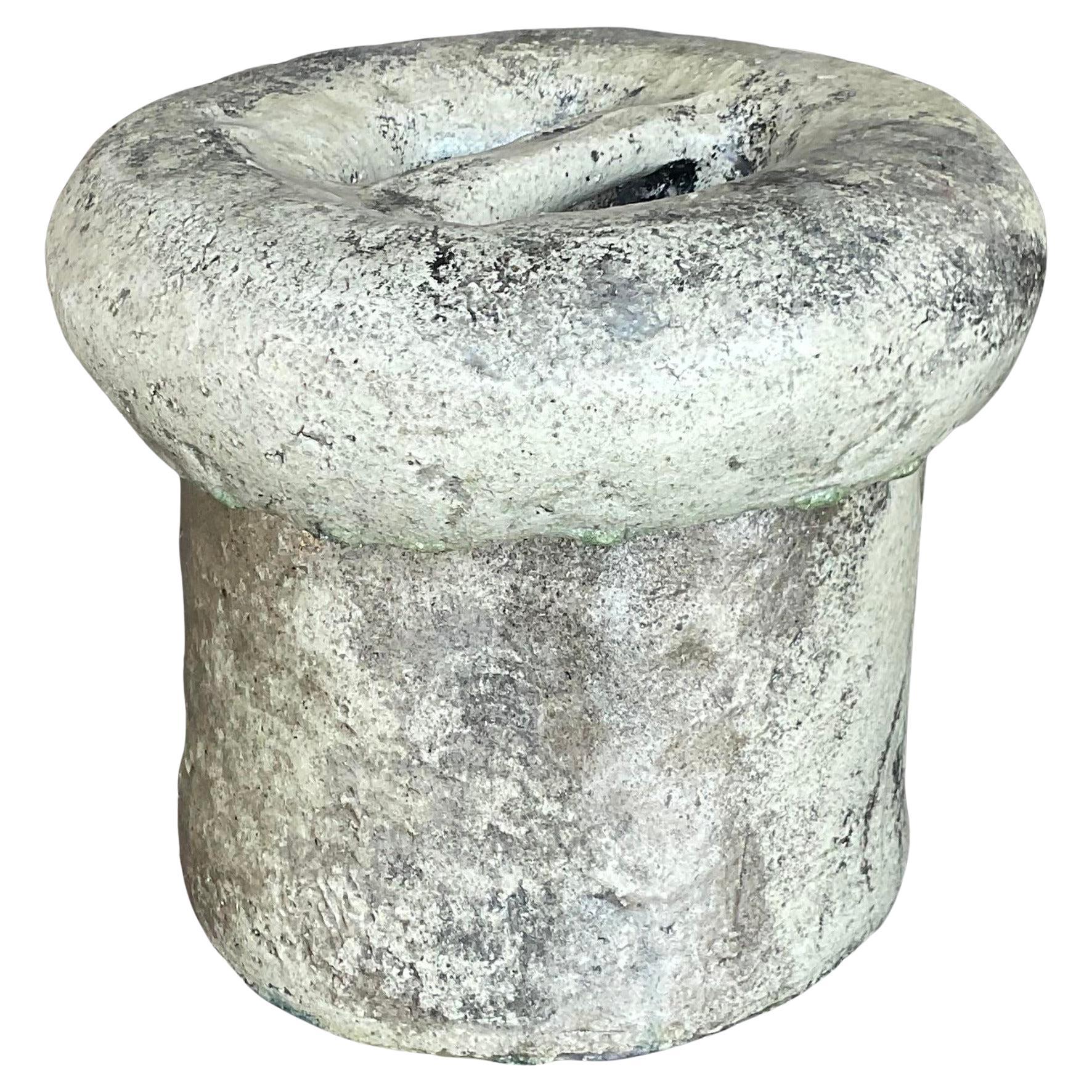 Vaso con coperchio dello Studio Pottery Biomorfico Boho d'annata