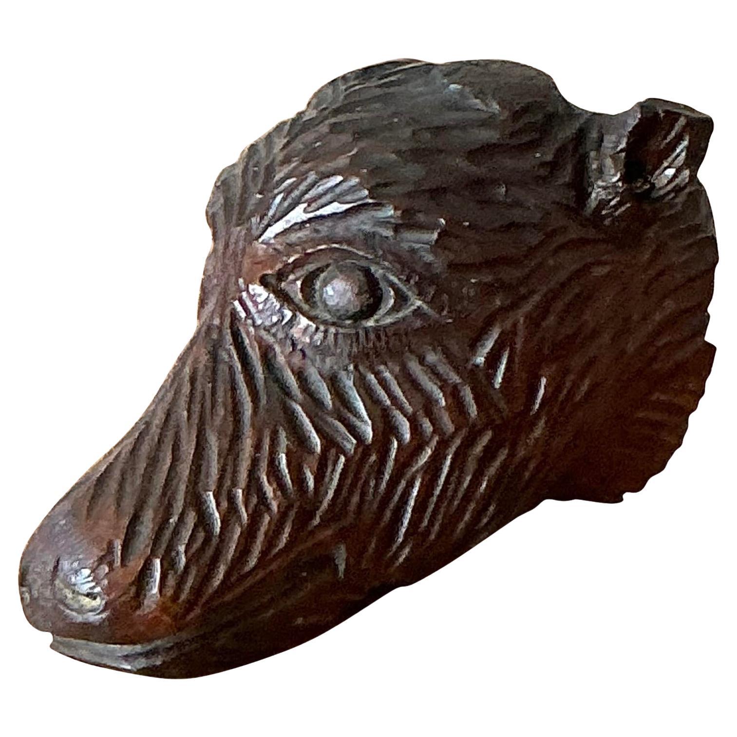 Vintage By Black Forest Testa di cinghiale intagliata