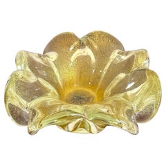 Vintage Boho Blossoming Art Glass Bowl nach Murano