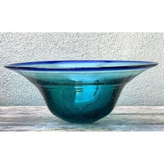 Ciotola in vetro soffiato vintage Boho