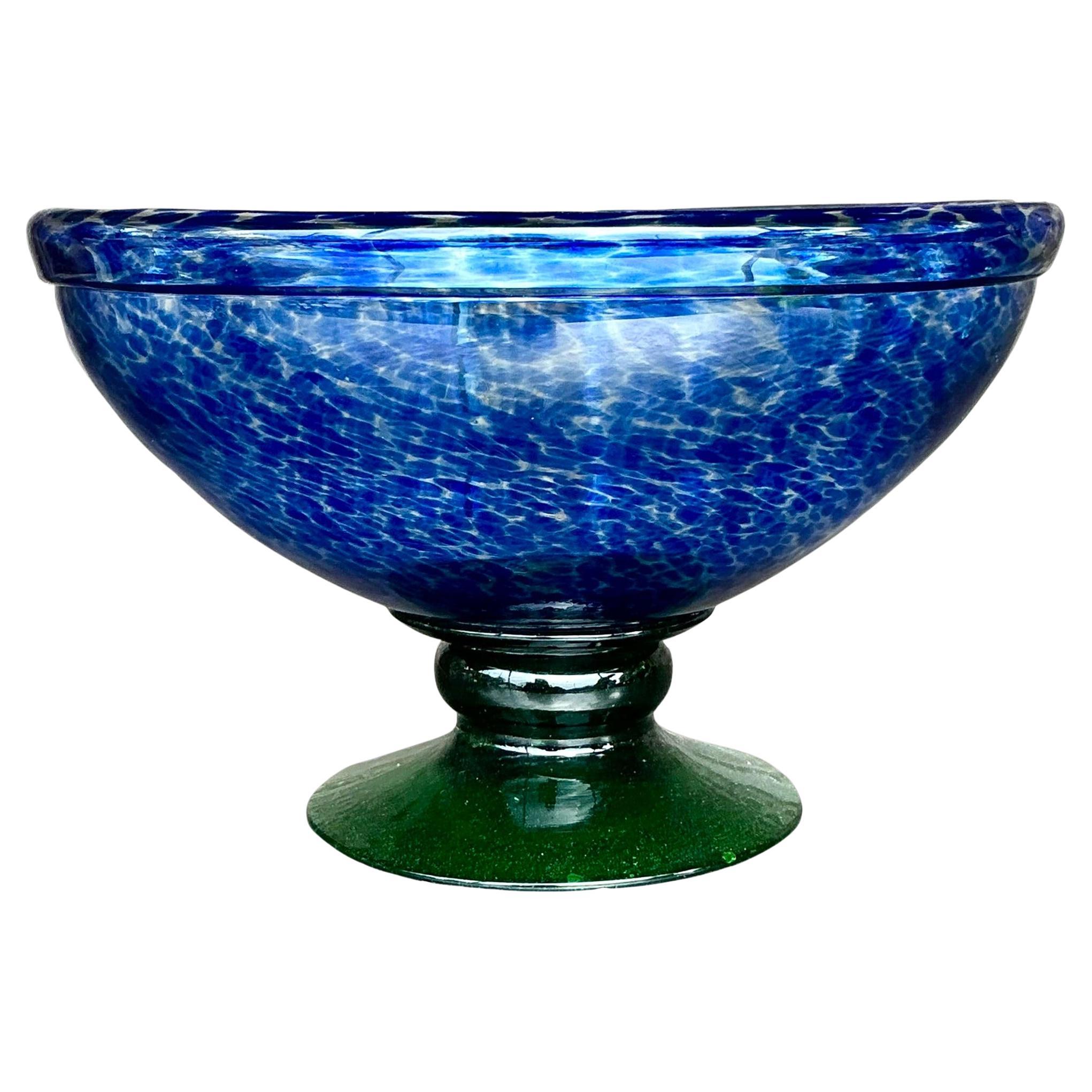 Vintage Boho Blown Glass Bowl