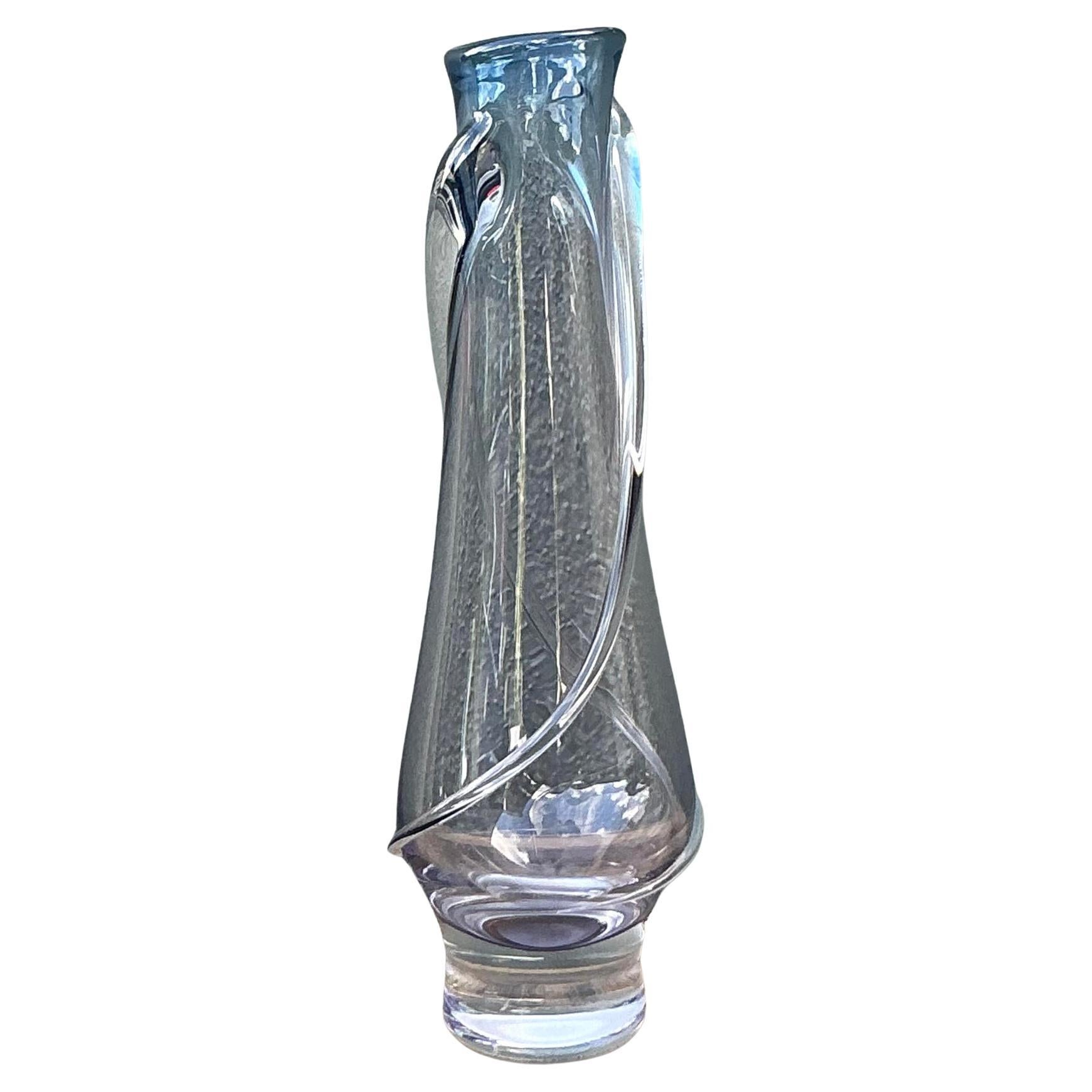 Vintage Boho Blown Glass Bud Vase