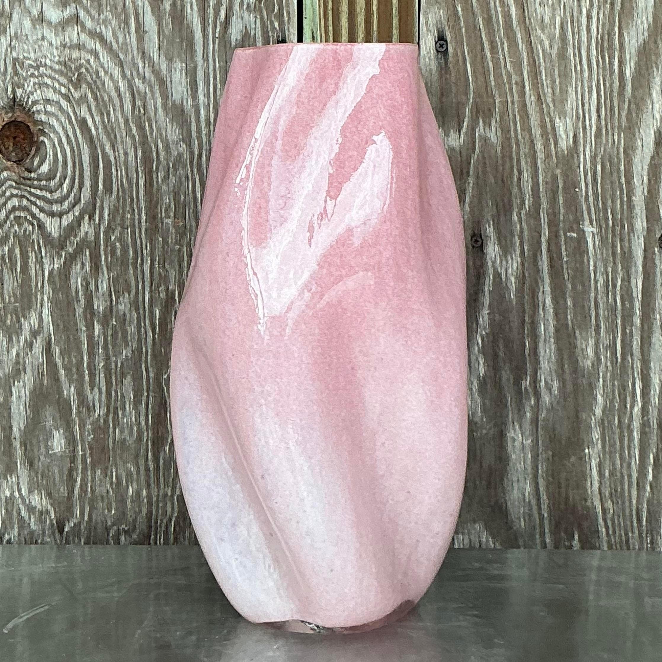 XXIe siècle et contemporain Lampe Vintage Boho en verre soufflé en vente