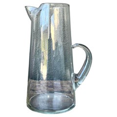 Vintage Boho Blown Glass Pitcher