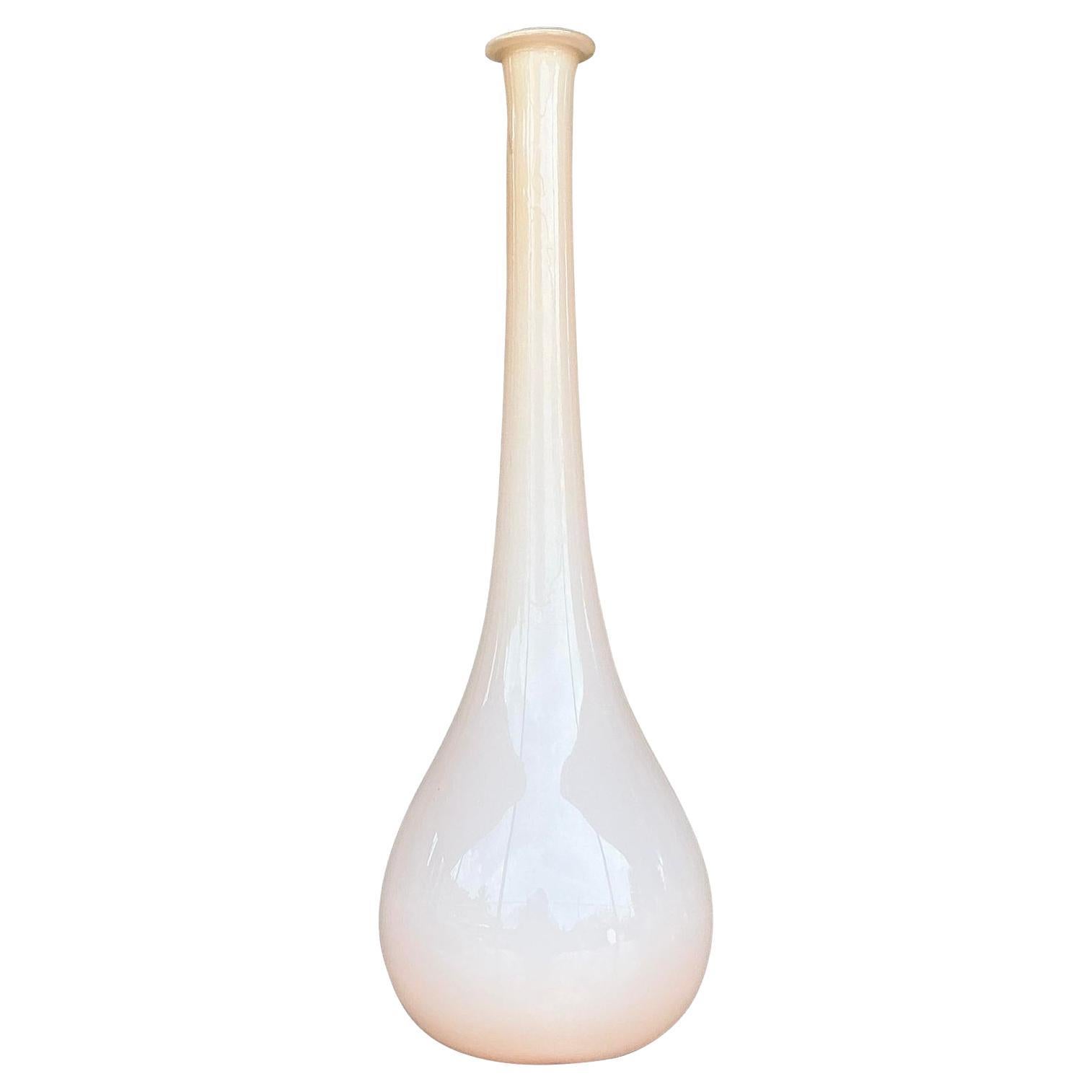Vase Boho vintage en verre soufflé
