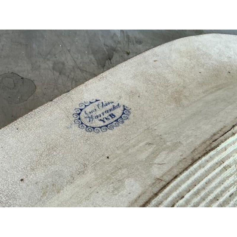 Chinoiserie Vintage Boho Blue Willow Ceramic Platter