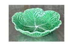 Vintage Boho Bordallo Pinheiro Cabbage Bowl