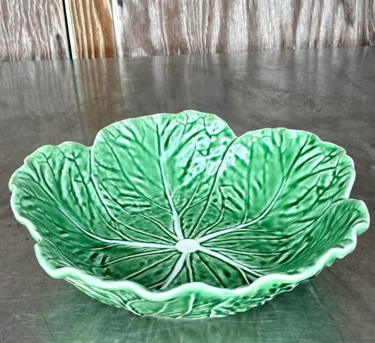 Tazón Vintage Boho Bordallo Pinheiro Col Cerámico en venta