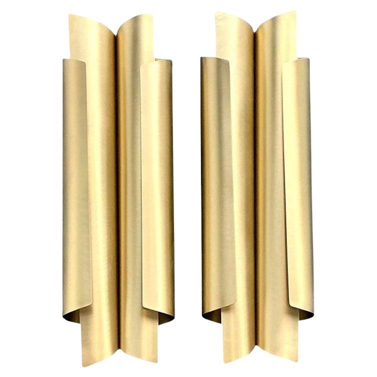 Vintage Boho Brabbu "Cyrus" Doppel-Zylinder-Wandleuchte Sconce - ein Paar im Angebot