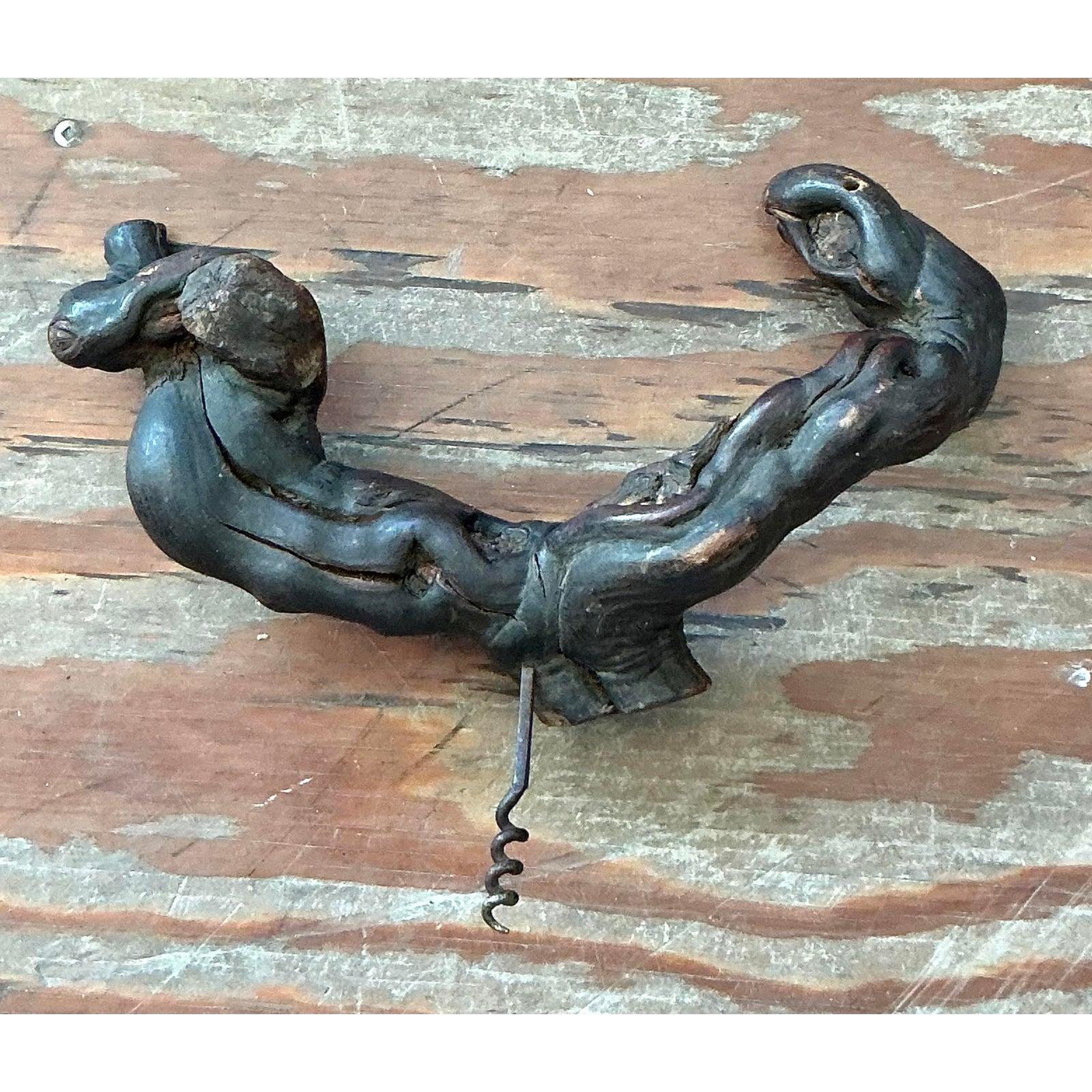 Industriel Tire-bouchon Vintage Boho Branch en vente