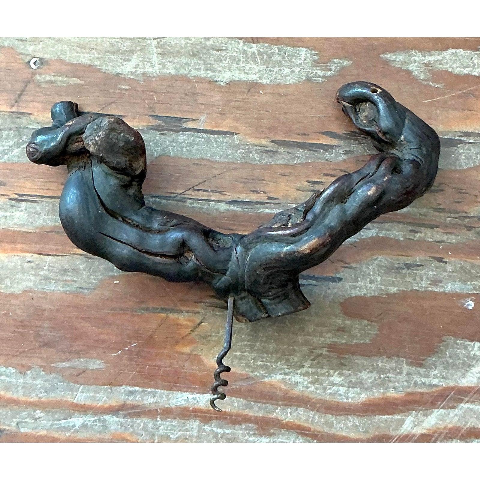 Américain Tire-bouchon Vintage Boho Branch en vente