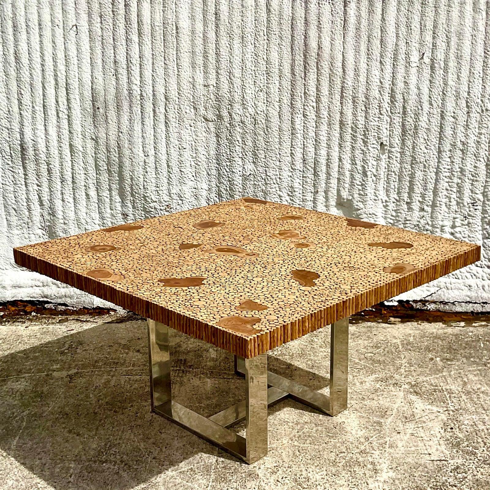 North American Vintage Boho Branch Dining Table