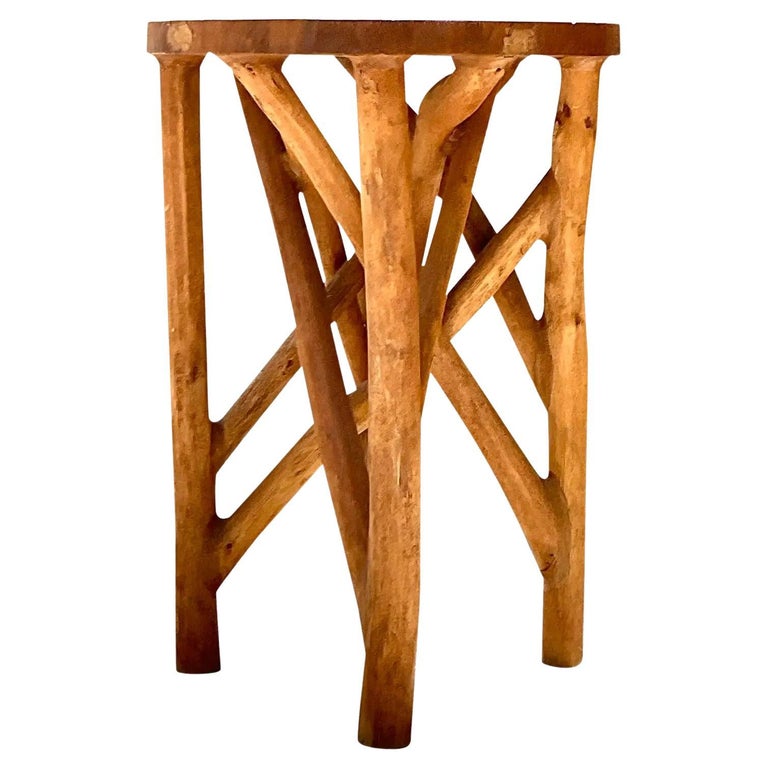 Vintage Boho Branches Side Table For Sale at 1stDibs