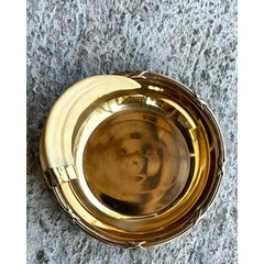 Vintage Boho Brass and Bone Bowl