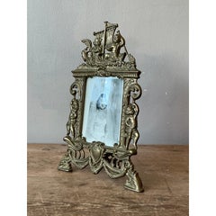Vintage Boho Brass Cherub Frame