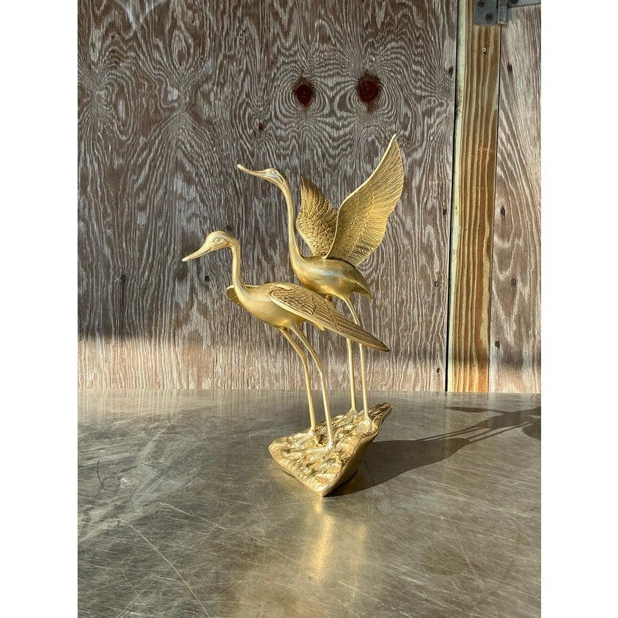 Gru in ottone vintage Boho in vendita 2
