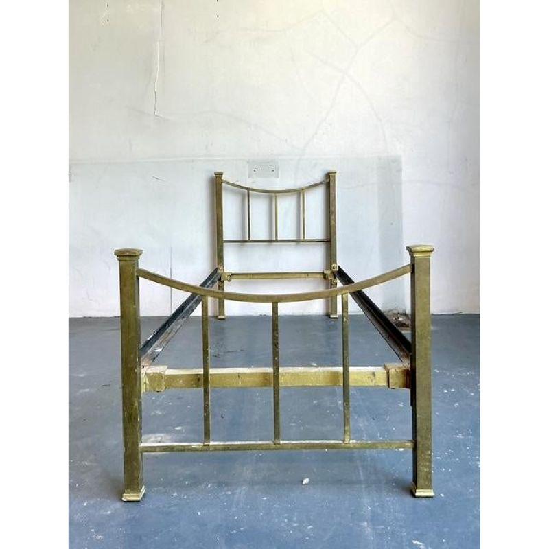 Vintage Boho Messing Daybed (20. Jahrhundert) im Angebot