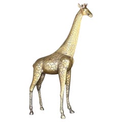 Retro Boho Brass Giraffe