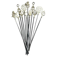 Pinchos Vintage Boho Icono de Latón - Set de 12